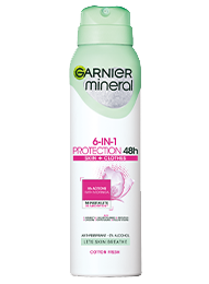Garnier Mineral Deo Protection 6 Cotton Fresh 48h antiperspirant Sprej